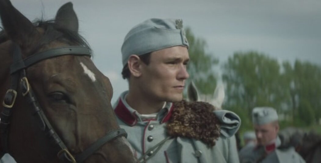 Киношные польские уланы перед атакой. Кадр из фильма