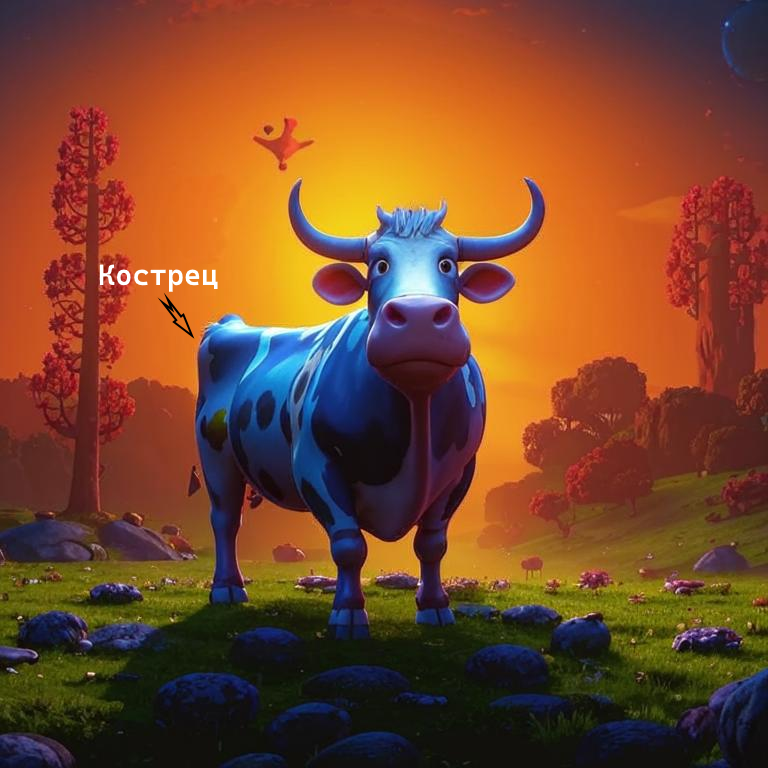 Показываем, где искать "кострец"