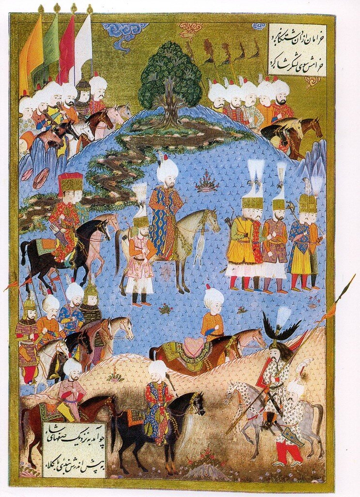 Сулейман Великолепный со своей армией входит в Нахичеван, лето 1554 года