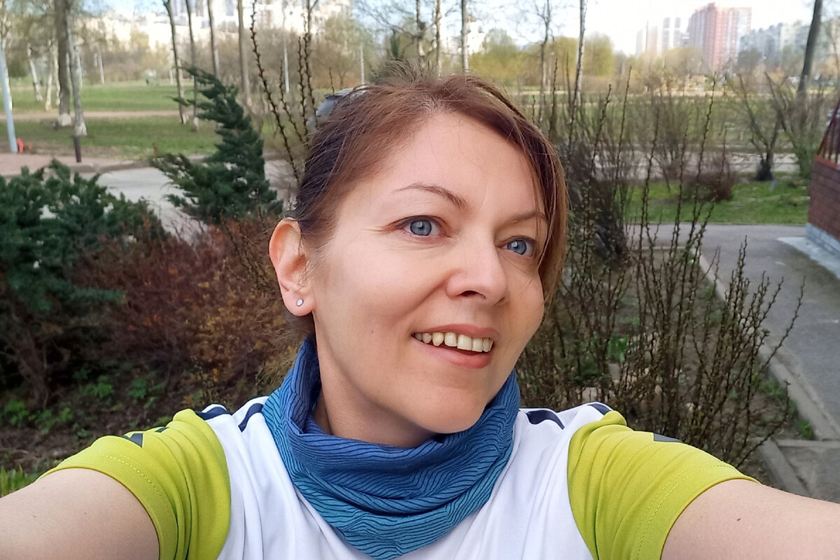 На пробежке в марте