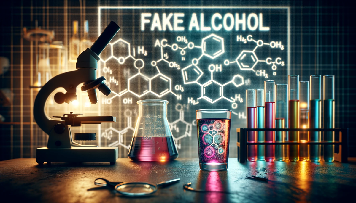 Фантазии на тему борьбы учёных с недобросовестными продавцами и производителями алкоголя. 