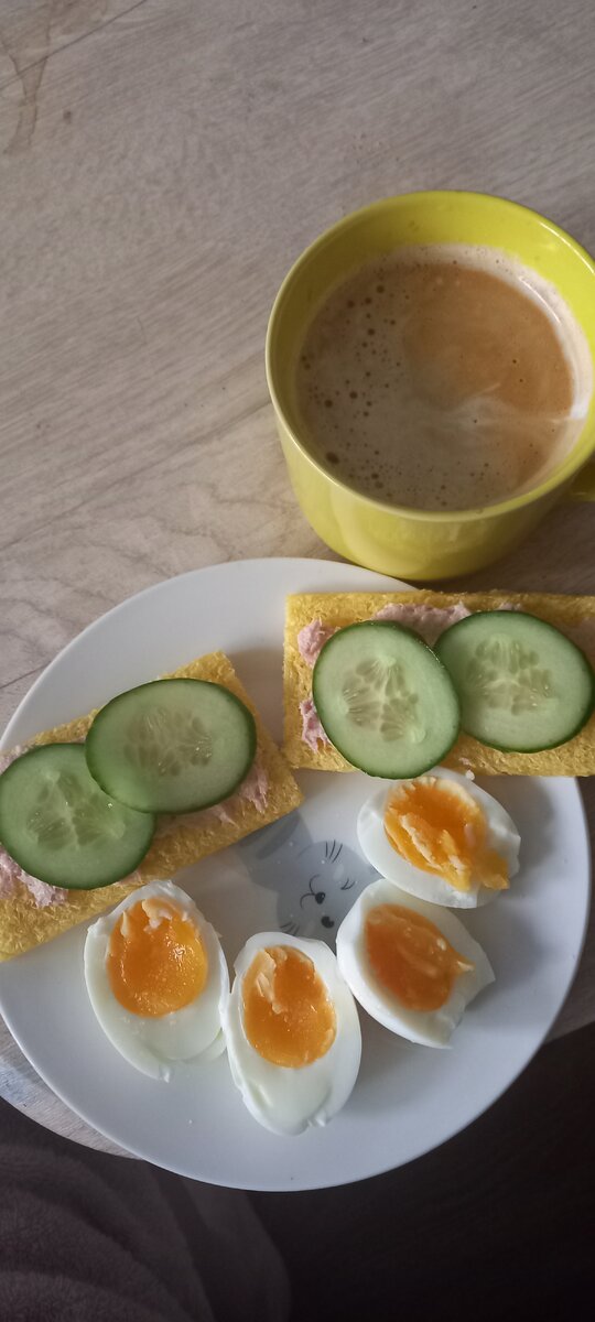 Мой завтрак сегодня, почти ПП, не наелась))