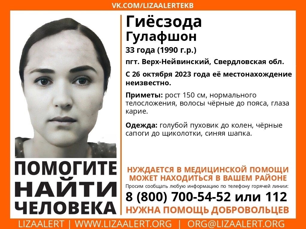 Беременную женщину искали по всей Свердловской области. Фото: "Лиза Алерт".