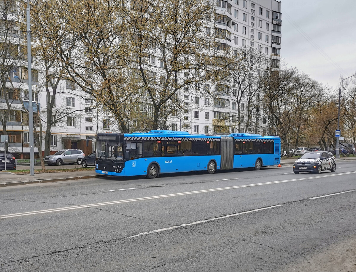 Автобус 192547 ЛиАЗ-6213. Сломался, стоит на улице Маршала Бирюзова. Ездил по маршруту № 253. Но скоро его починят и он поедет.