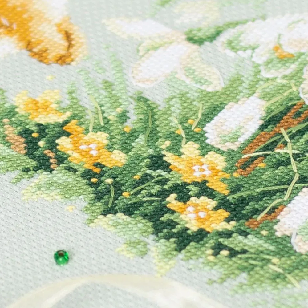 310-355 "Живые истории. Зайчонок". Набор для вышивания крестом Чудесная игла PREMIUM