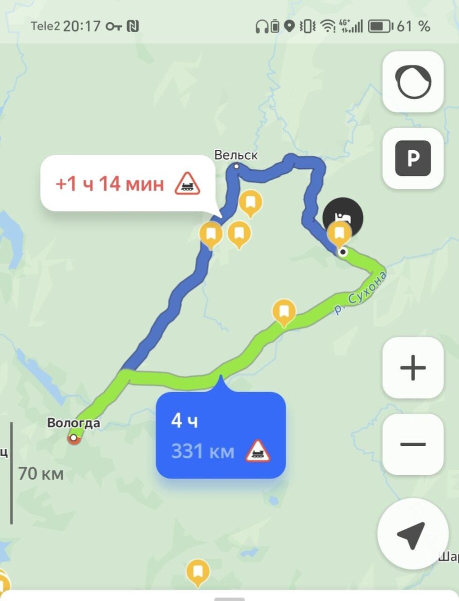 План авто путешествия