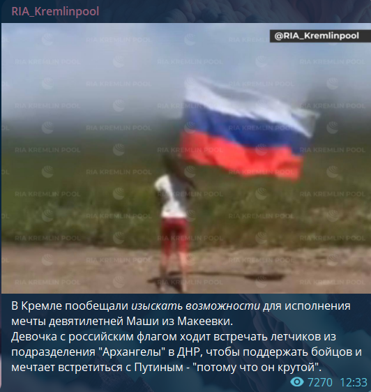    фото: скрин t.me/RIAKremlinpool