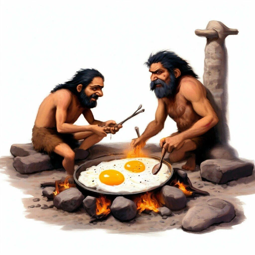 Изобретение яичницы, древние времена