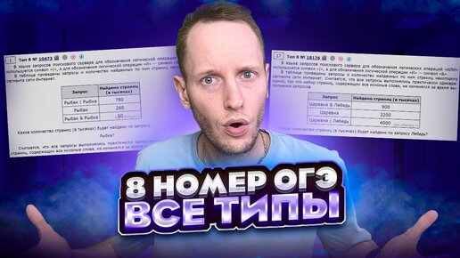 ВСЕ ТИПЫ 8 Задания ОГЭ | Полный разбор | Информатика ОГЭ ЕГЭ Онлайн-школа EXAMhack