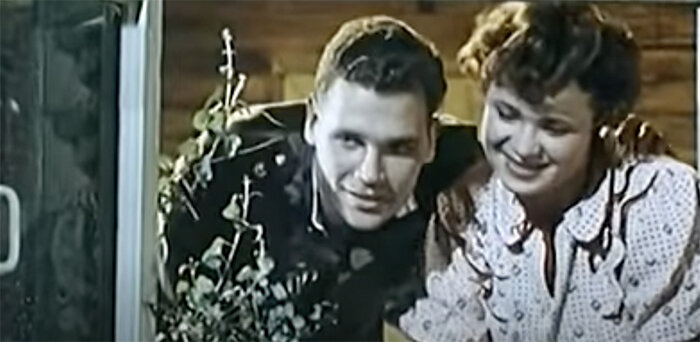 Тот самый дубль в фильме "Русский сувенир", 1960 год