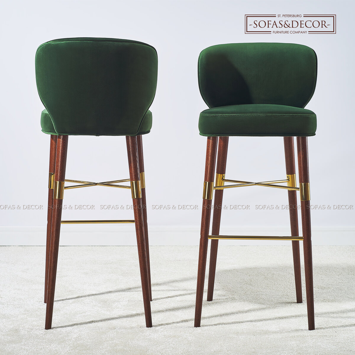 Барные стулья Sofas & Decor с проножкой