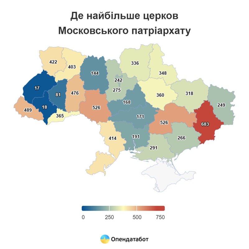    На Украине продолжают действовать более 8 тысяч храмов УПЦ