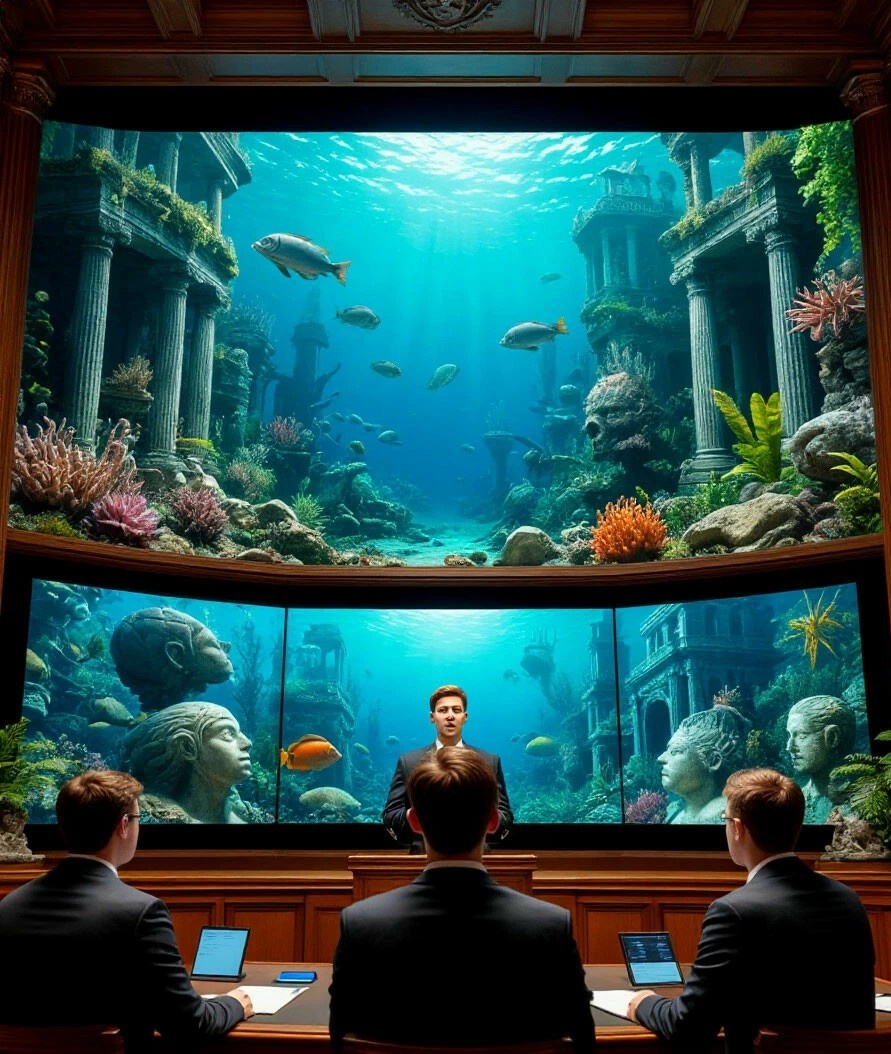 Доклад перед комиссией о том, что обнаружили в подводном мире планеты.