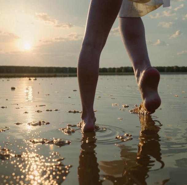 пока всё нормально. На поверхности, правда, мусор плавает, но, может, это упаковки от соли, которая "в беде"