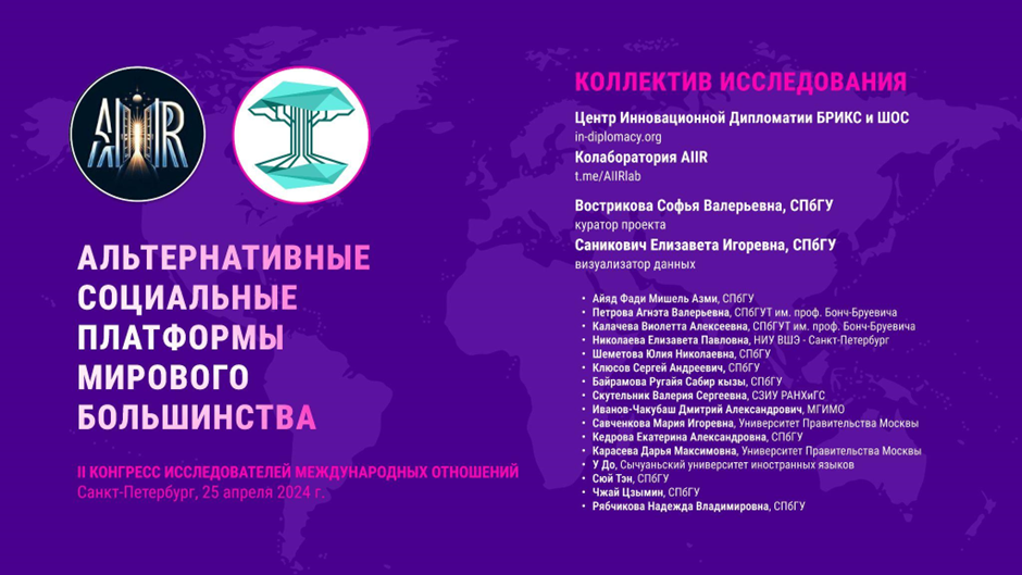 Результаты исследования «АЛЬТЕРНАТИВНЫЕ СОЦИАЛЬНЫЕ ПЛАТФОРМЫ МИРОВОГО БОЛЬШИНСТВА»