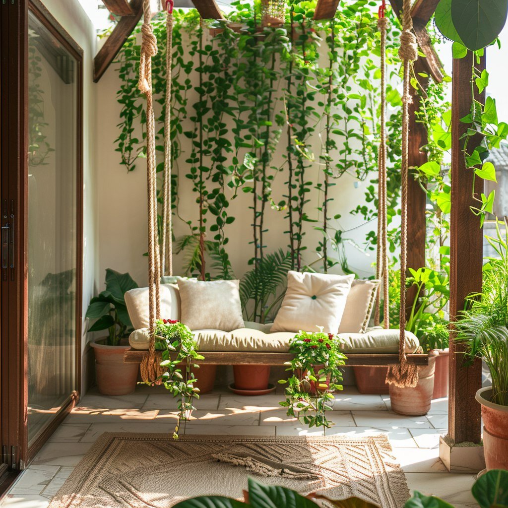 Качели на терассе _Nature_decor 