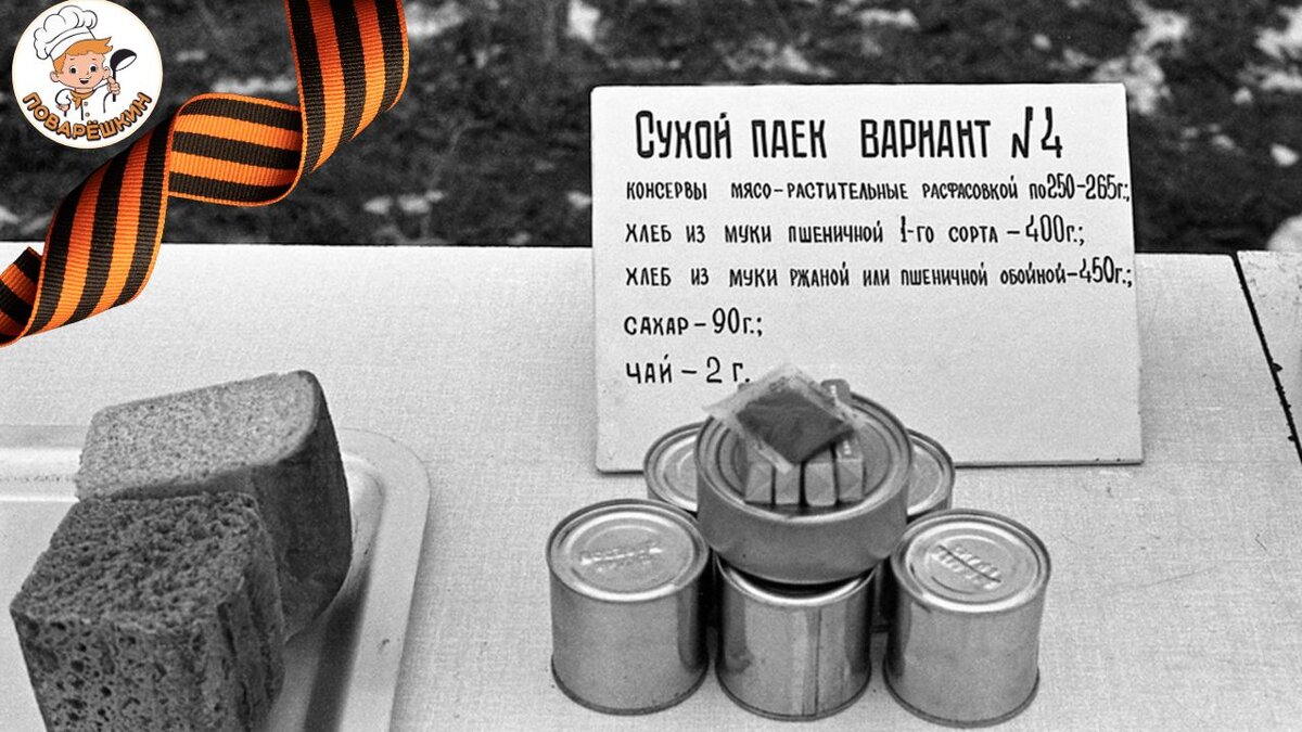 Боевой рацион советских солдат ВОВ