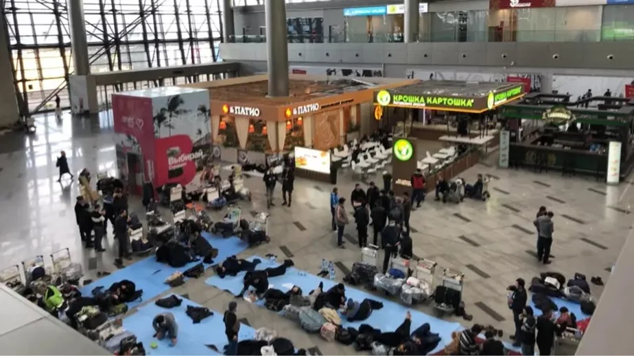 В аэропортах Москвы стало неприятно находиться. Фото из Внуково, соцсети