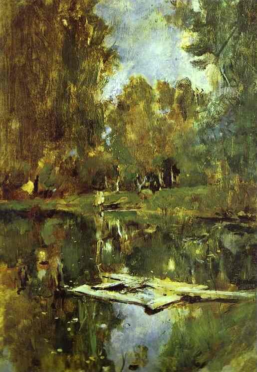 "Пруд в Абрамцево", В. Серов.