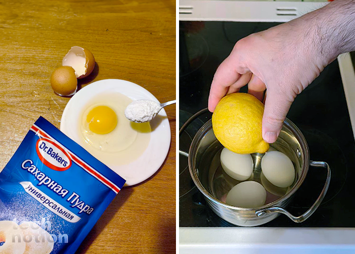 Для чего нужна пенка от белка и зачем варить яйца вместе с лимоном / Изображение: дзен-канал technotion