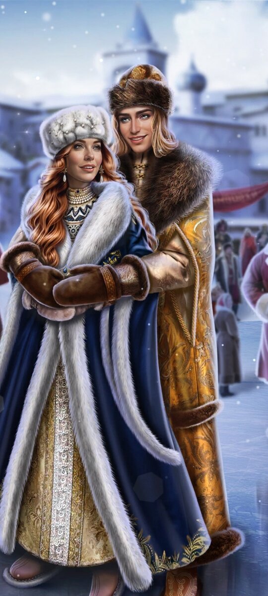 Кат с Марьей и какой-то девушкой вместо Гвидона