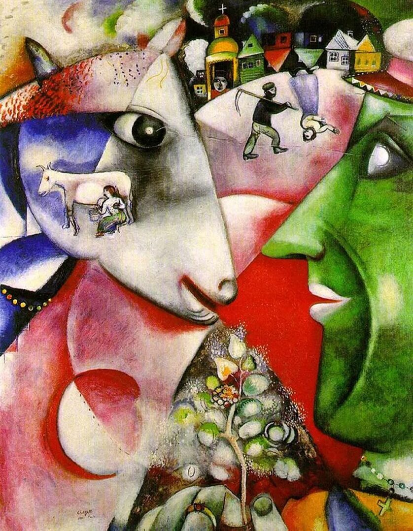   Российский художник Марк Шагал известен своим абстрактным стилем, объединяющим кубизм, фовизм и сюрреализм.-2