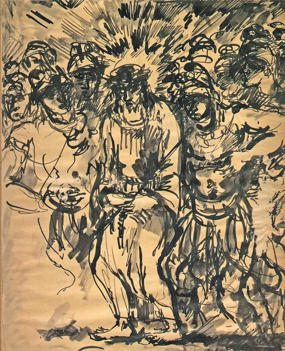 М. К. Соколов. Из цикла «Страсти». 1926. Собрание Ярославского художественного музея