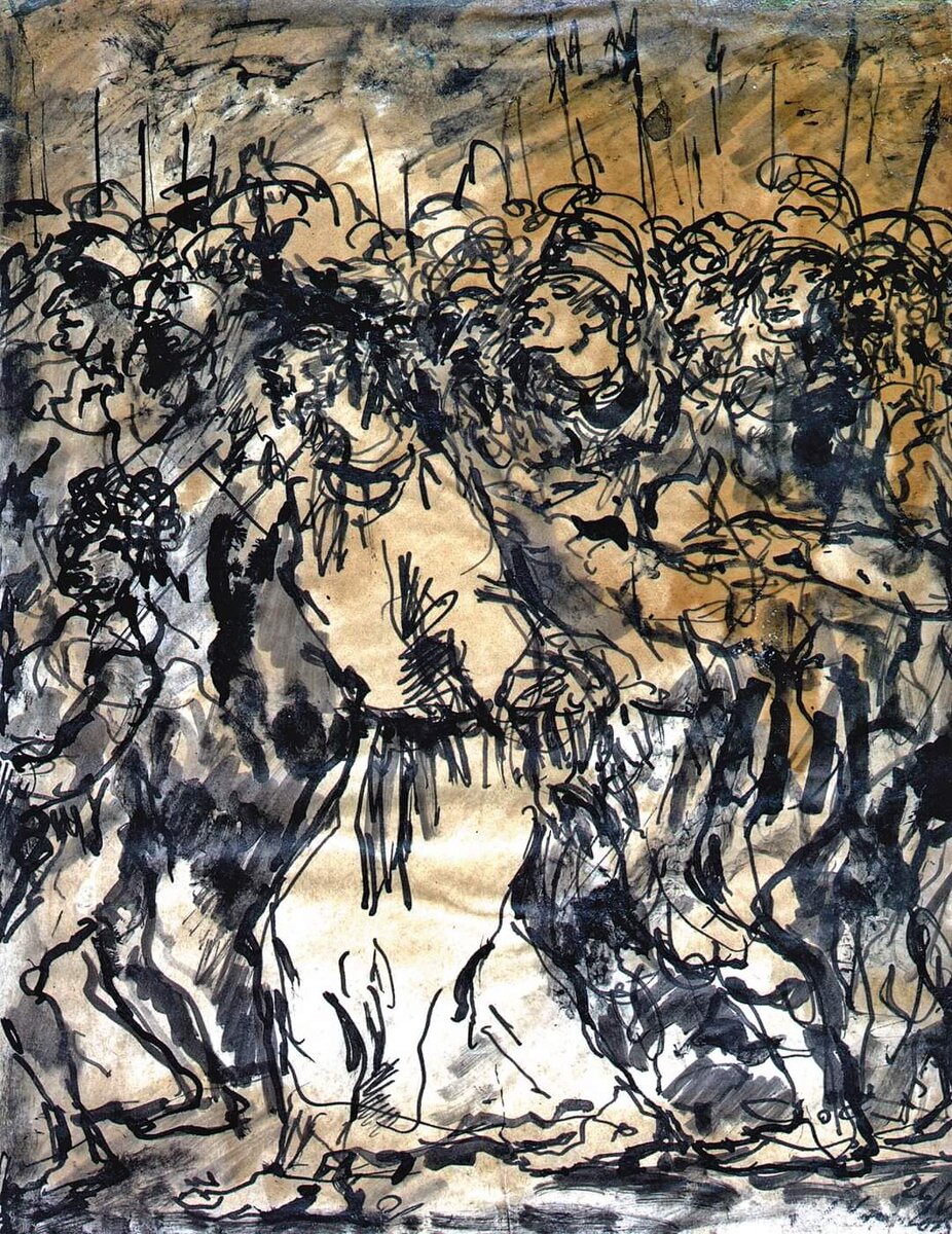 М. К. Соколов. Из цикла «Страсти». 1926. Собрание Ярославского художественного музея