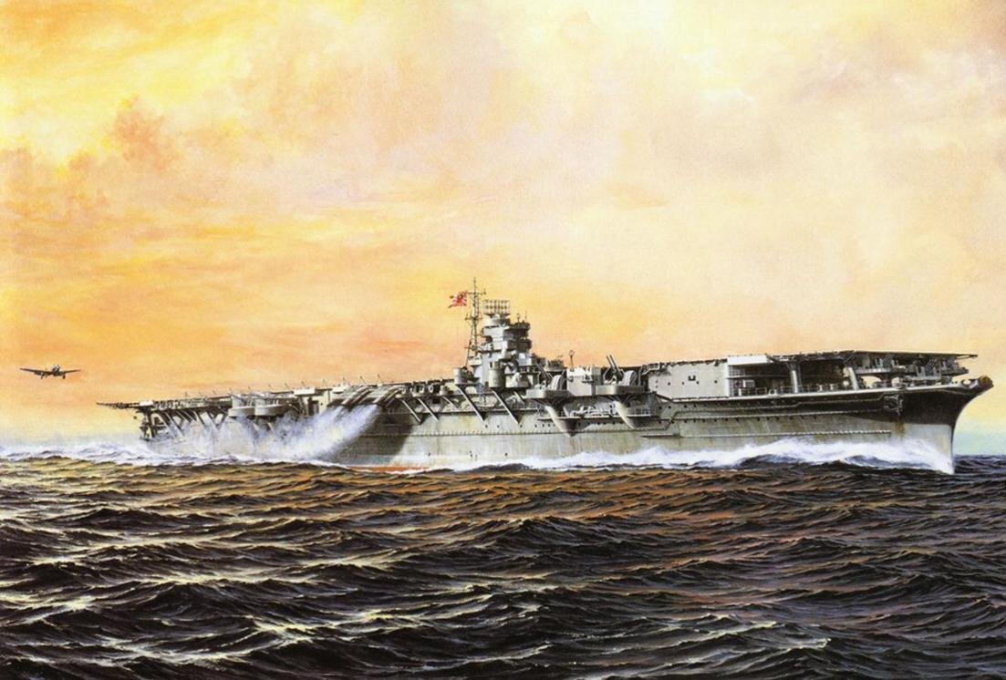 Авианосец "Сёкаку" (художник Yuki Takeshi).