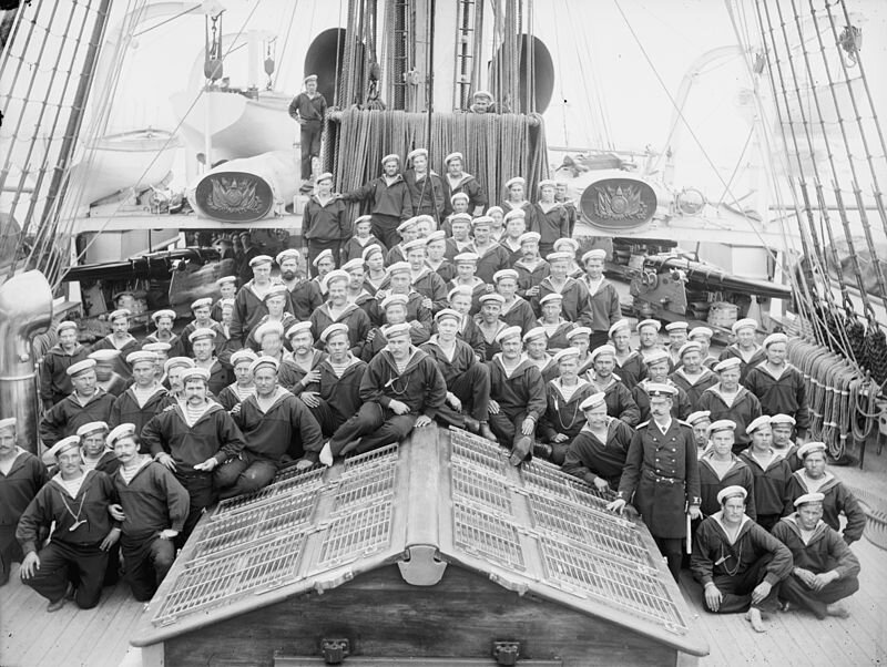 Экипаж корвета «Рында». Фотография из библиотеки Конгресса США. Источник: pinterest.com