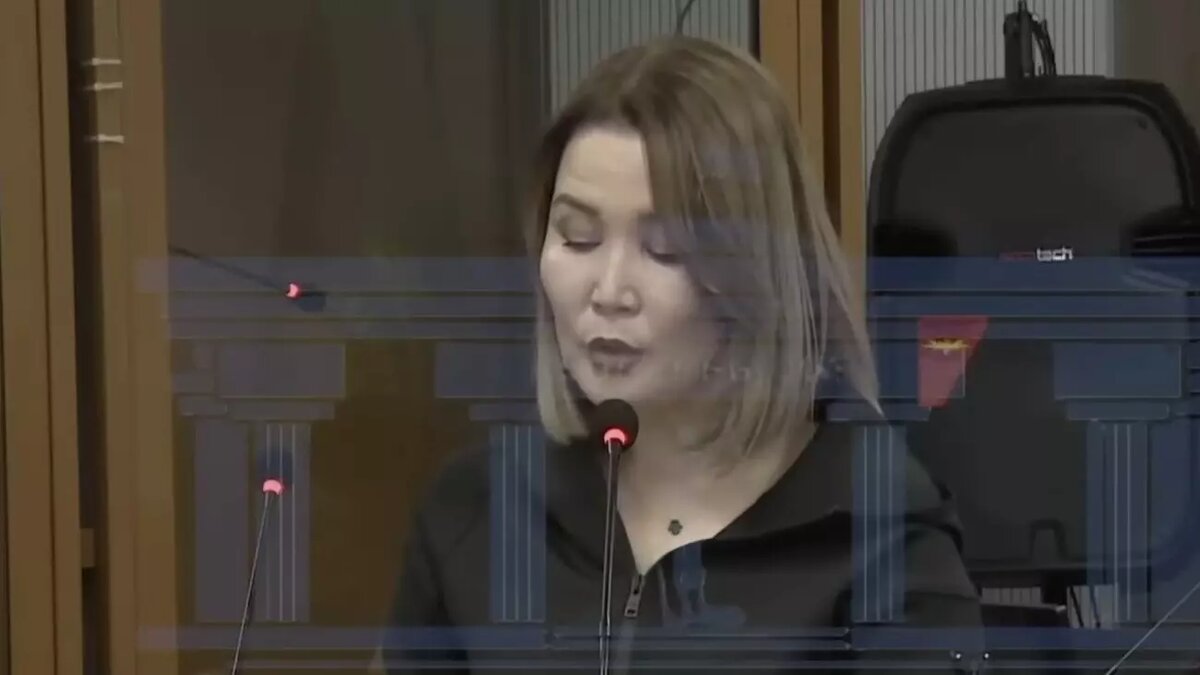 Ранее Алия Омарова заявила, что вина подсудимого Бишимбаева в инкриминируемых ему деяниях полностью доказана. Фото: Стоп-кадр видео