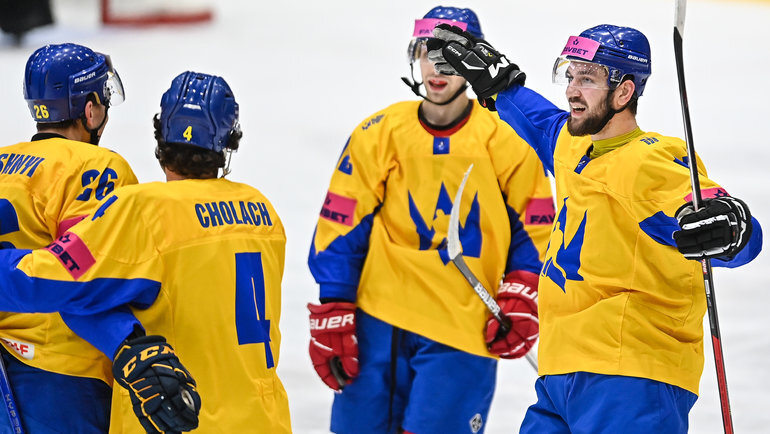    Хоккеисты сборной Украины. Global Look Press