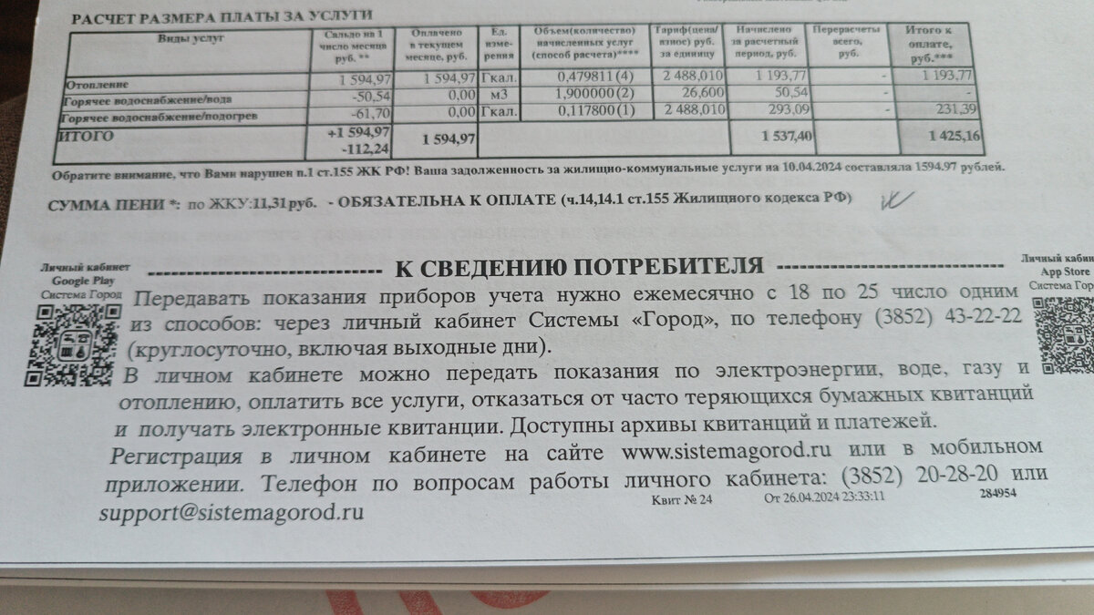 Нарушила сроки оплаты в марте 😁