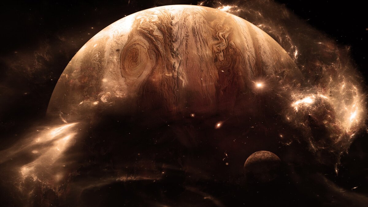 Планета Юпитер. Фото в свободном доступе.