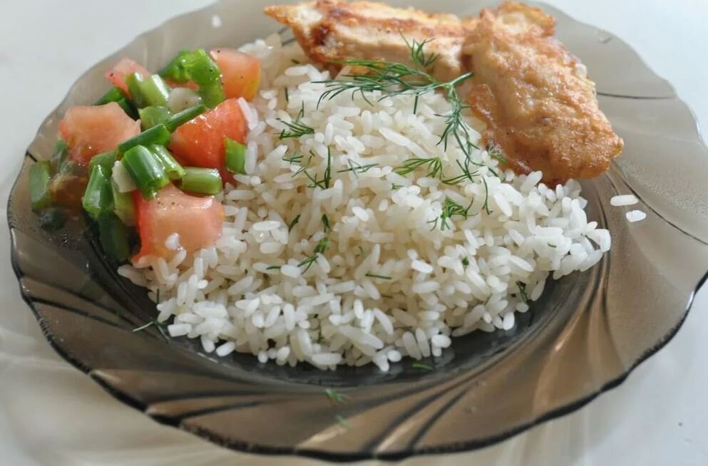 Куриная грудка с рисом фото