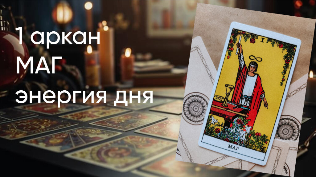 Маг, карта таро Артура Уэйта, классическая колода