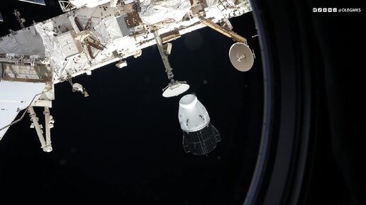 Стыковка SpaceX Dragon с МКС