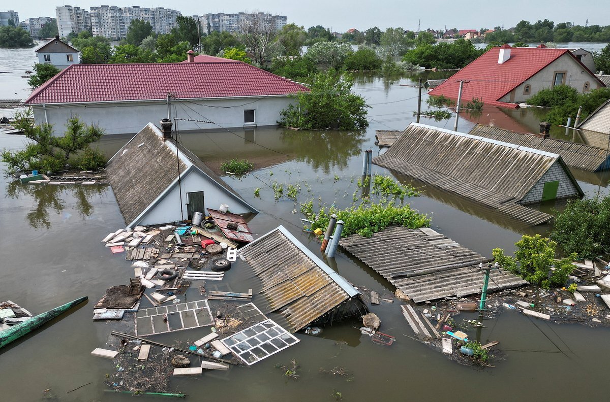Какие улицы затопила в городе орске