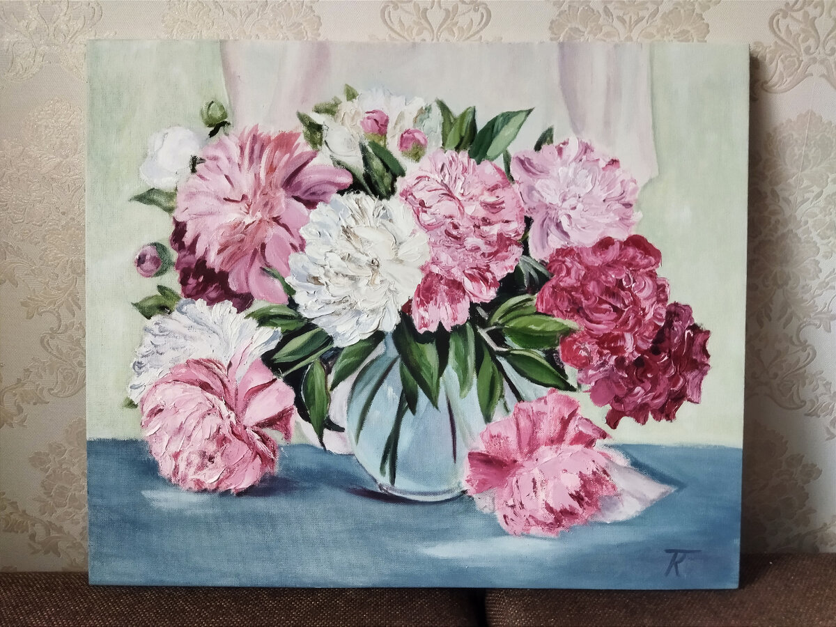 Вторая работа. 50х60 см. Фото автора. 