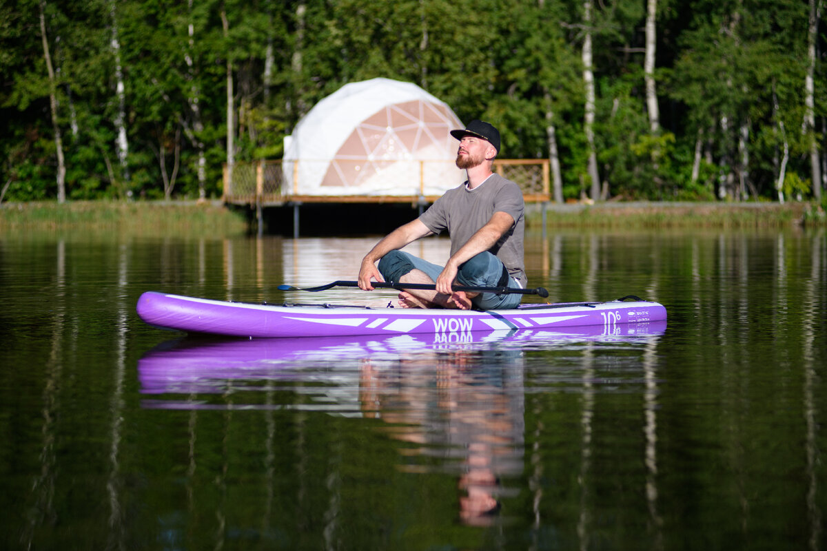 Незадолго до открытия глэмпинга "Шале на воде"