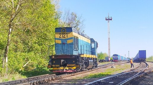 Три тепловоза в одном видео или 10 минут из жизни Купавинского ППЖТ.