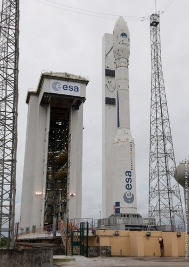 Фото 2. Мобильный портал. Фасад спереди. Космодром Куру.