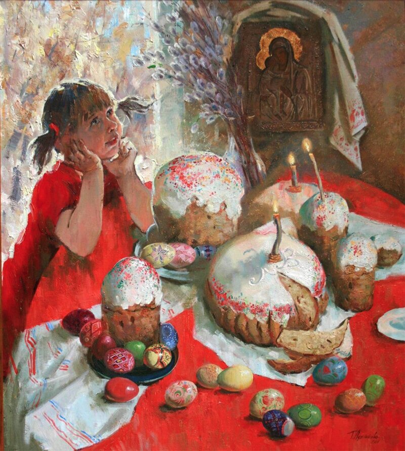 Лушникова Татьяна. Пасхальные куличи