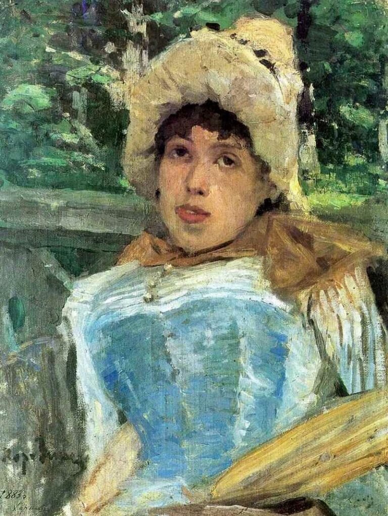 Константин Коровин «Портрет хористки», 1883 год. Изображение взято из открытых источников. Как выглядел "падший ангел" Некрасова, неизвестно. 