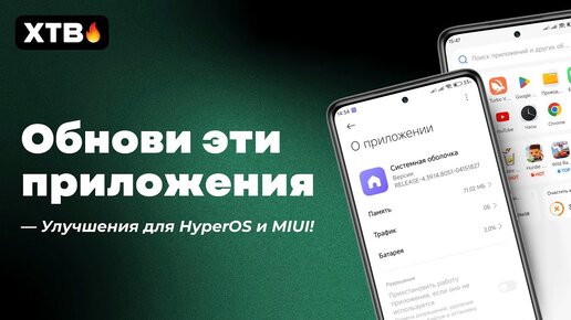 😲 НОВЫЕ Обновления Приложений для HyperOS с Android 14 и MIUI 14 с Android 13!