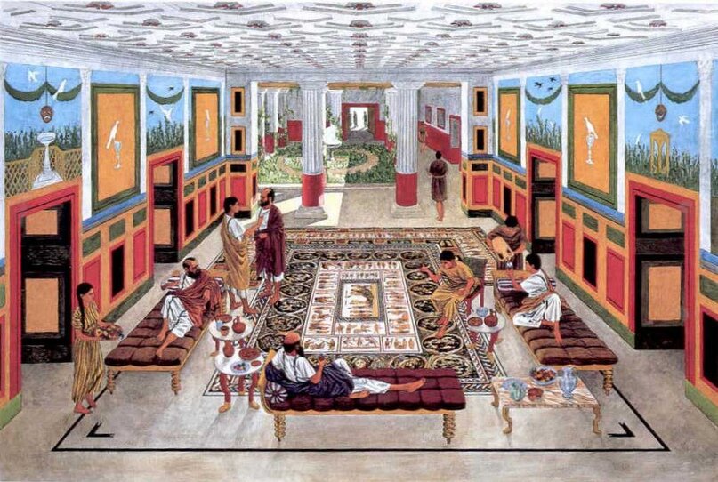 Когда-то давно такое считалось роскошью, а теперь обычная вилла, даже не самая богатая