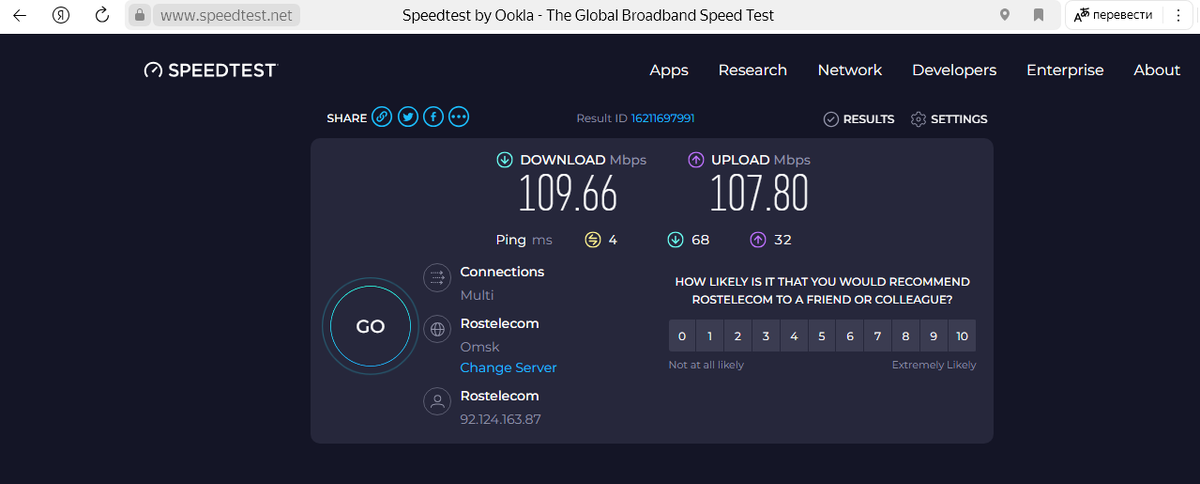 Скорости в диапазоне 2,4 ГГц