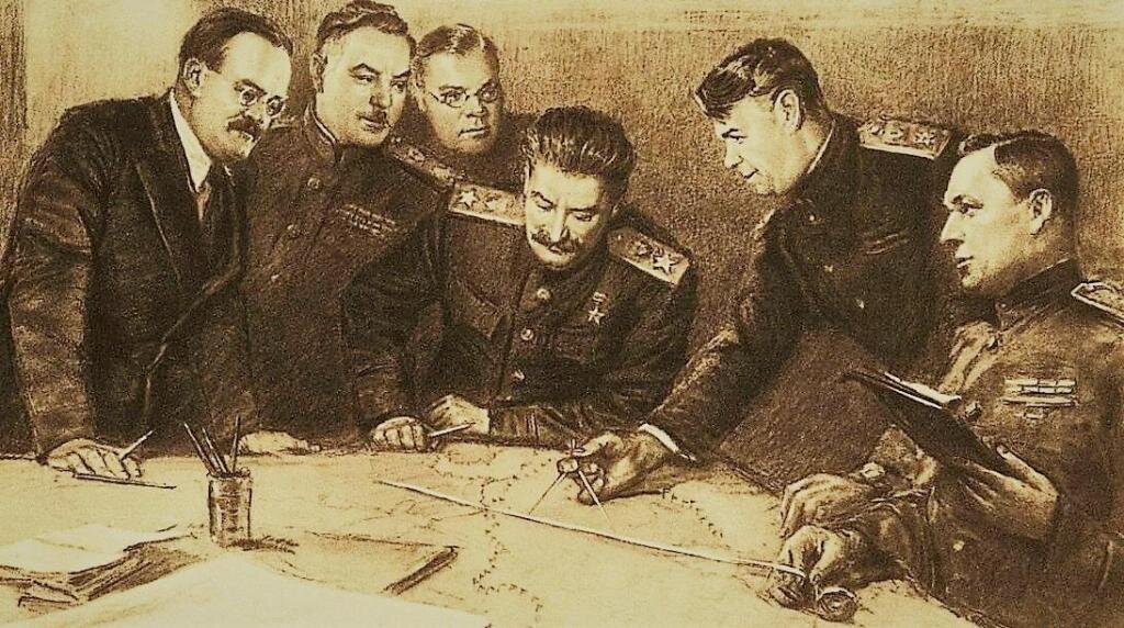 Обсуждение плана операции в Ставке ВГК. Источник: Яндекс. Картинки.