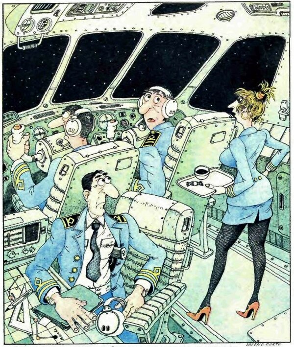 Советская карикатура из журнала "Крокодил" 1991 года. Художник В. Курту