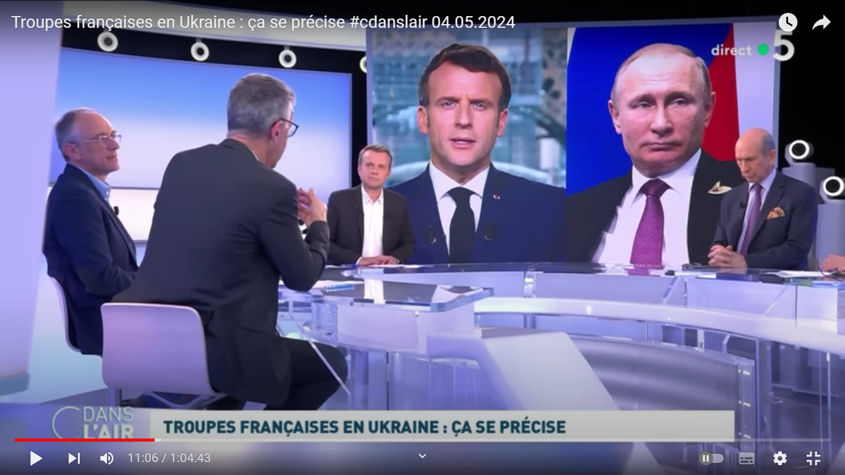 Скриншрот из передачи на  France24, с сайта YouTube.